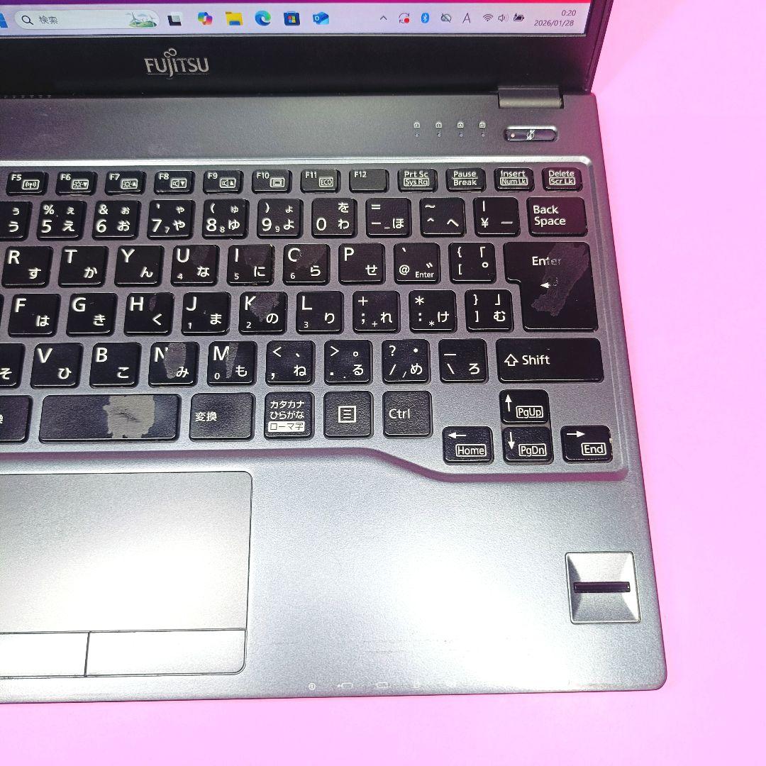 超軽量薄い❣️オフィス✨SSD128✨i5✨カメラ付黒ノートパソコン✨初期設定済