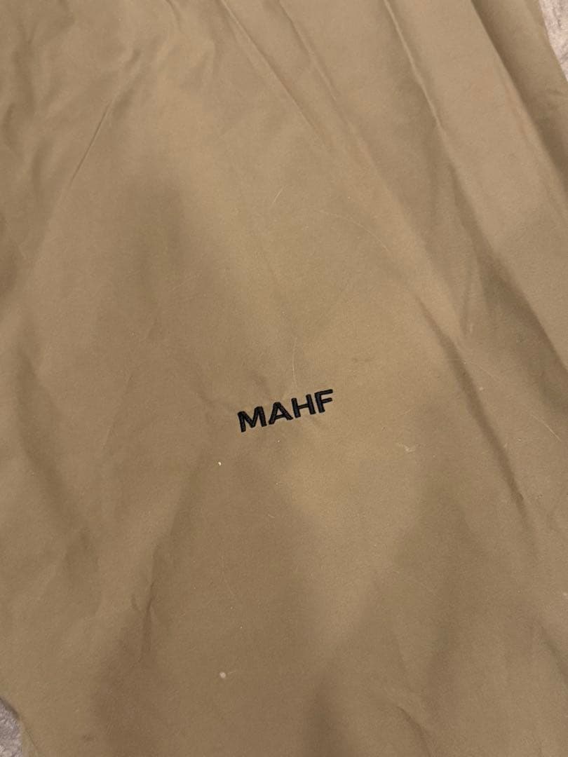 MAHF ワイドスノーパンツ　ベージュ　ウエスト調整可能