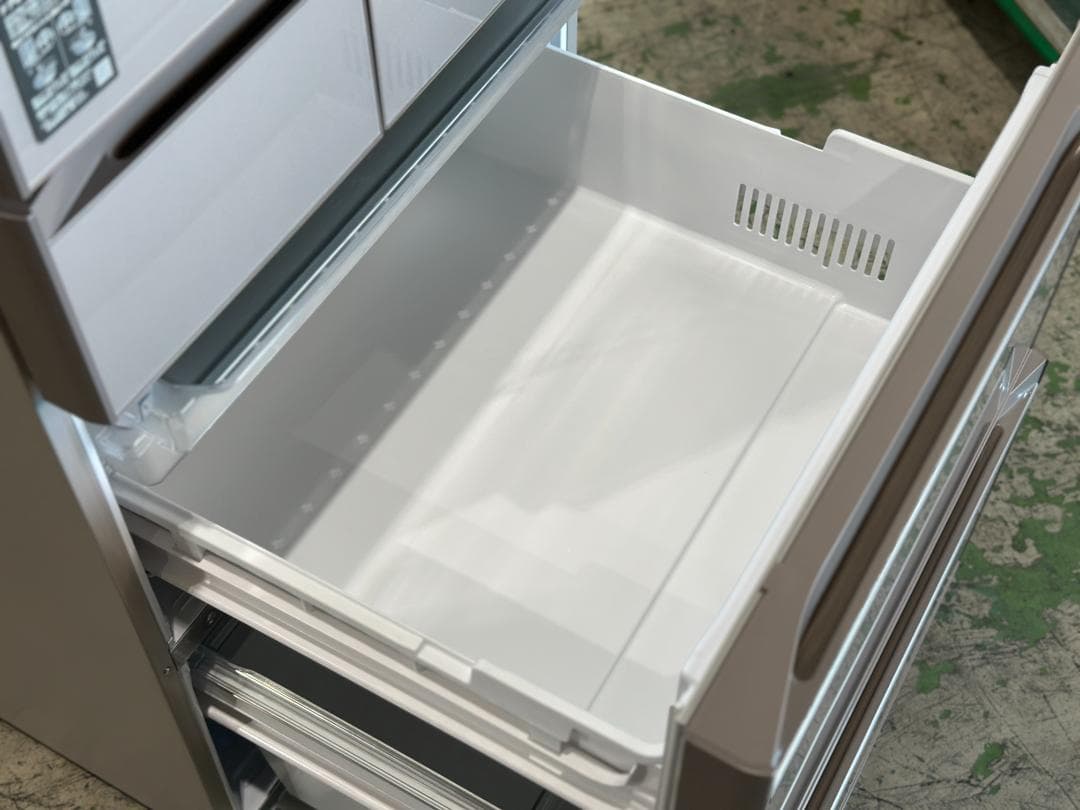 日立 6ドア冷蔵庫 617L R-HXCC62S-XN 冷蔵庫カメラ 22年製