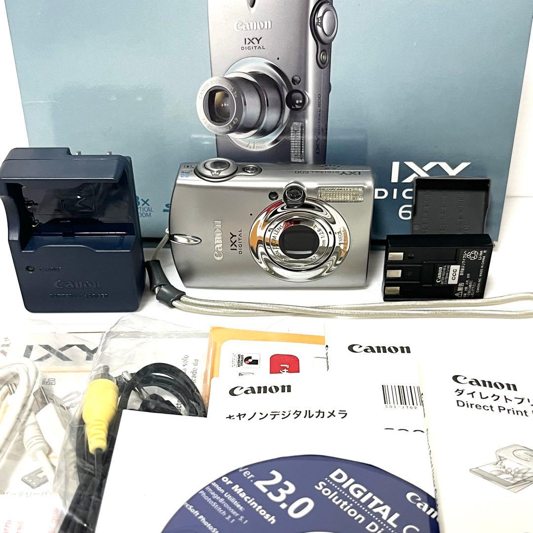 キャノン IXY DIGITAL 600 シルバー コンパクトデジタルカメラ