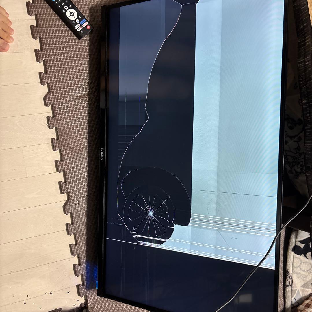 55インチ 液晶テレビ 破損あり