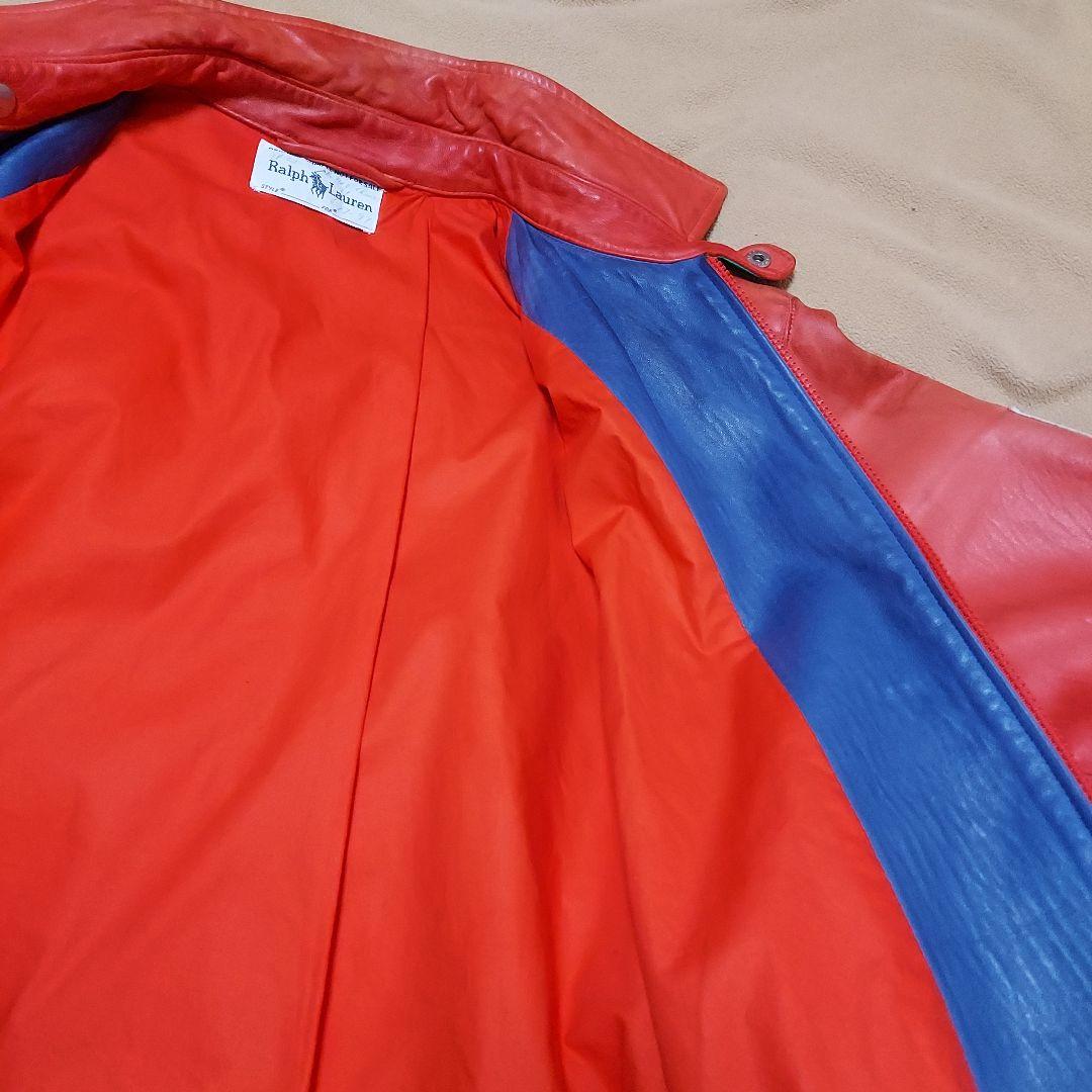 ♥️Ralph Lauren オレンジ レザージャケット