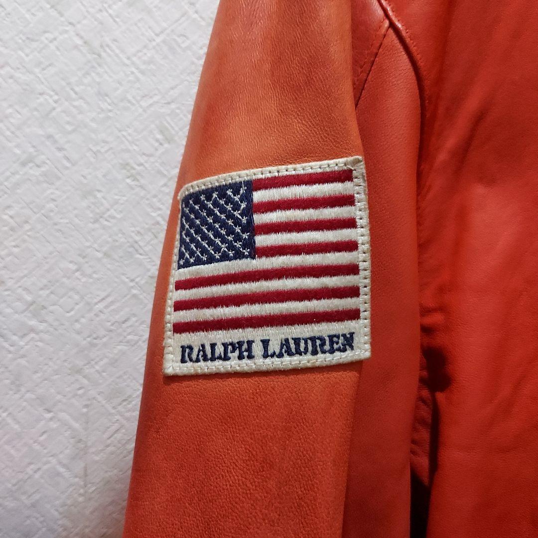 ♥️Ralph Lauren オレンジ レザージャケット