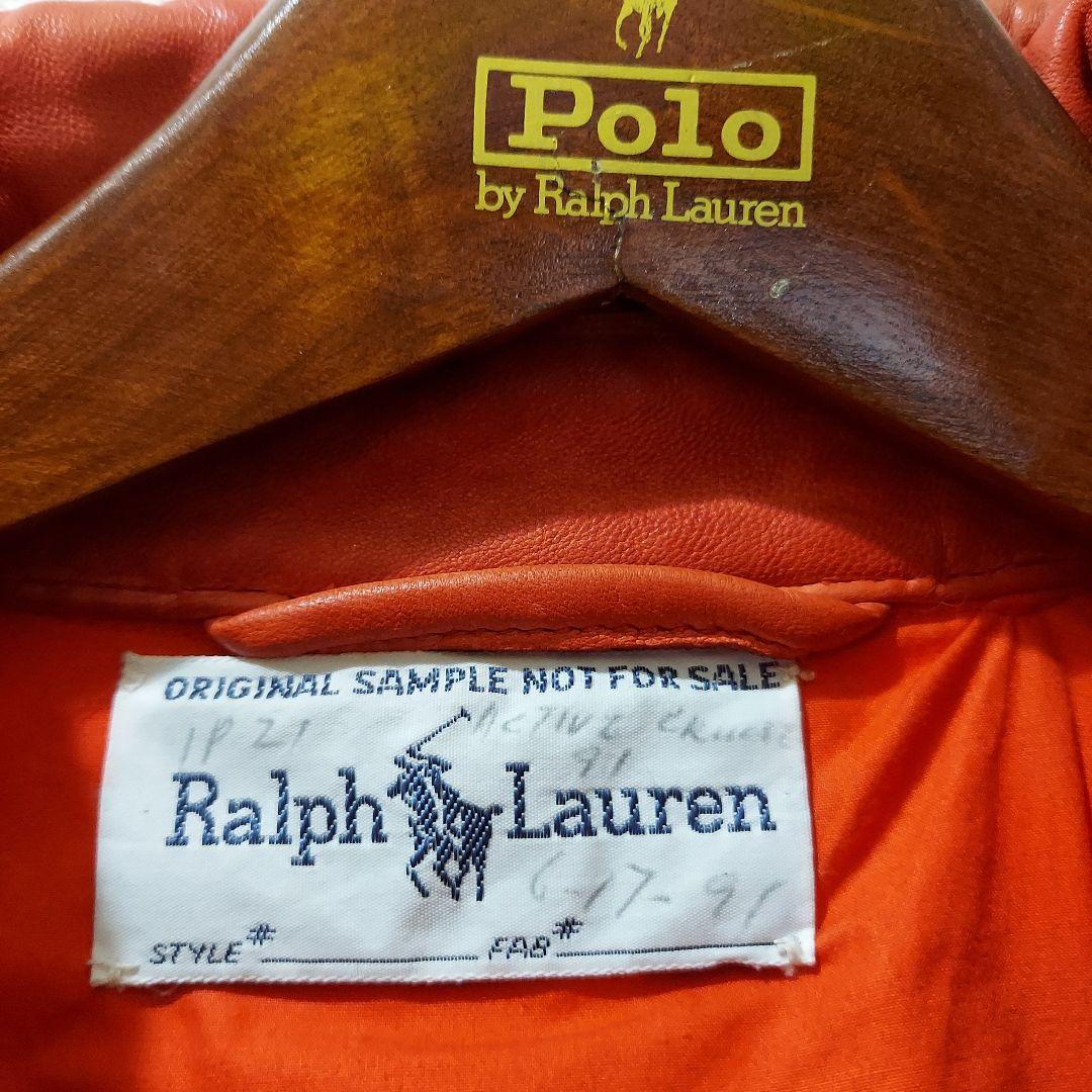 ♥️Ralph Lauren オレンジ レザージャケット