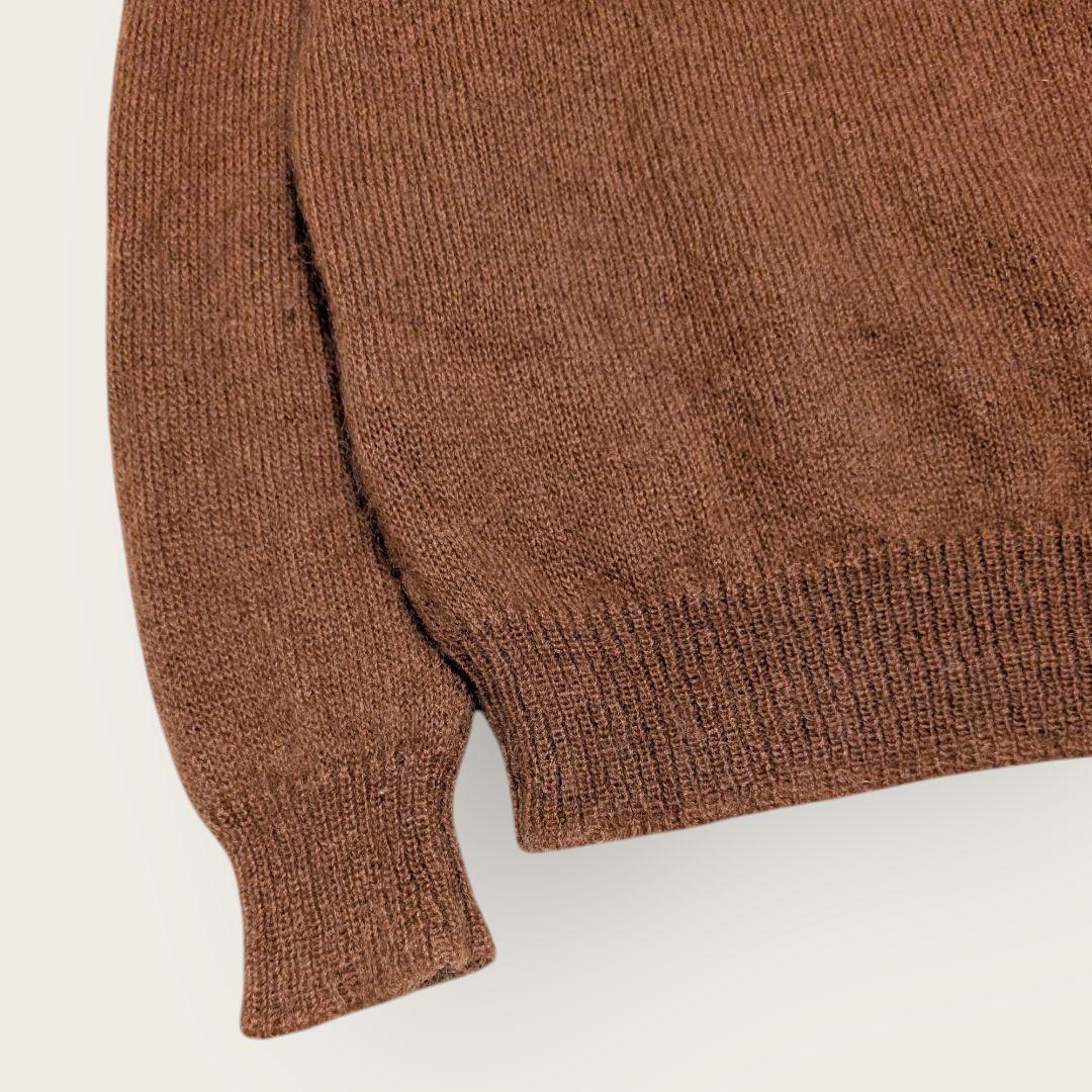 AURALEE　オーラリー　ブラウン　クルーネックニットセーター　サイズ3