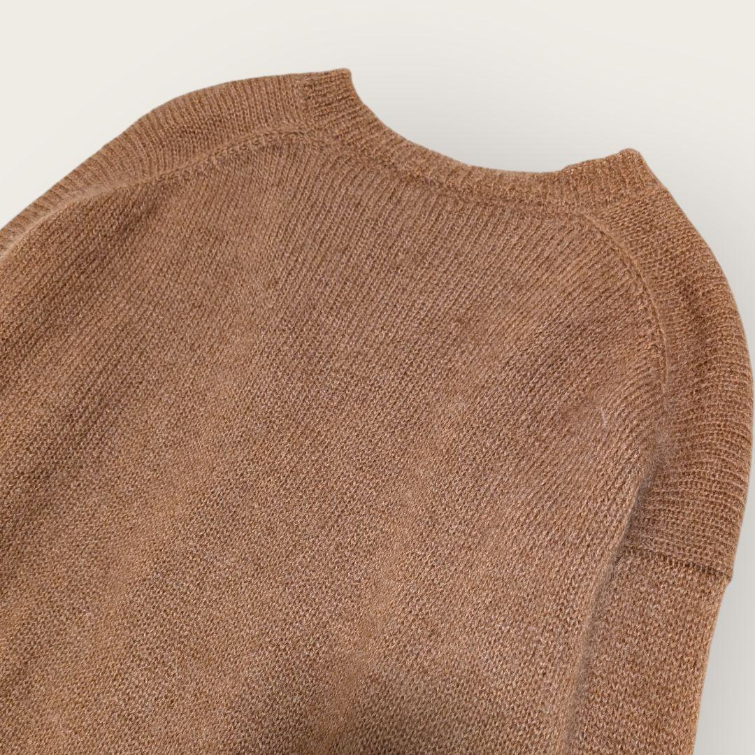 AURALEE　オーラリー　ブラウン　クルーネックニットセーター　サイズ3