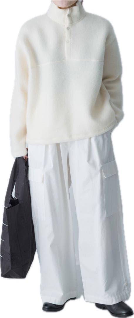 【かぐれ】ウールコットンフリースプルオーバー