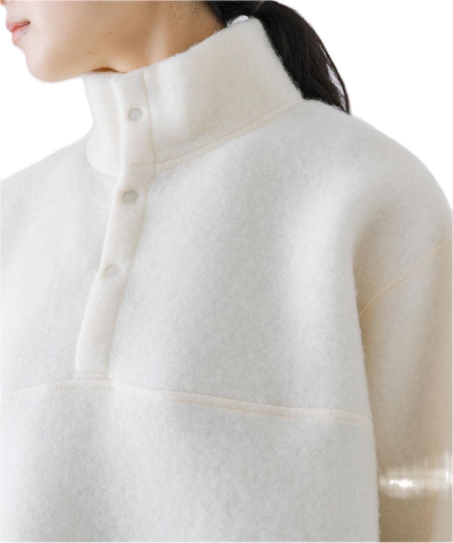 【かぐれ】ウールコットンフリースプルオーバー