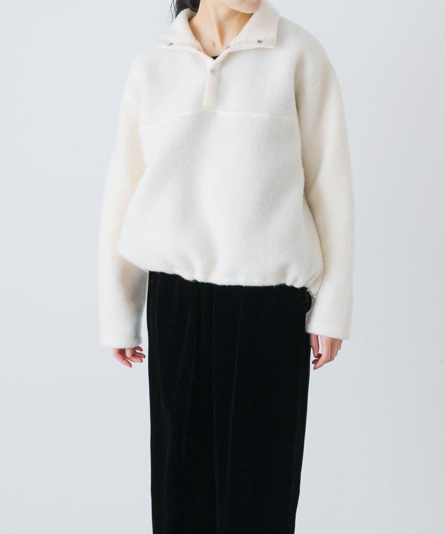 【かぐれ】ウールコットンフリースプルオーバー