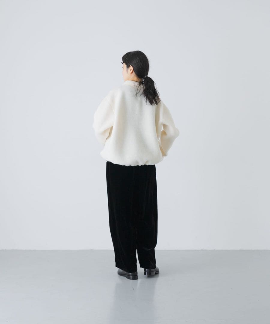 【かぐれ】ウールコットンフリースプルオーバー