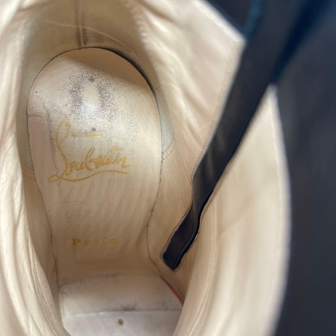 ウ*ン様 クリスチャンルブタン ショートブーツ 34.5 ブラック