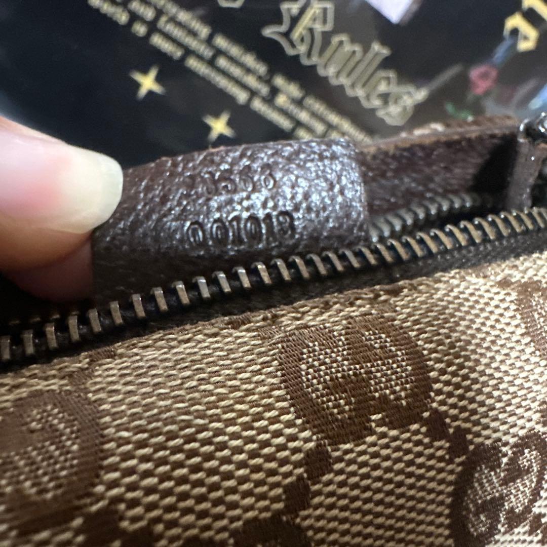 グッチ ボディバッグ GG柄 ジャガード キャンバス レザー ベージュ