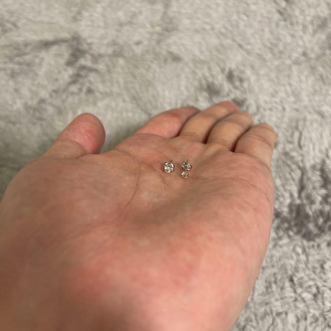 アヴァランチ ダイヤモンド 18K ホワイトゴールド ピアス 2.8mm