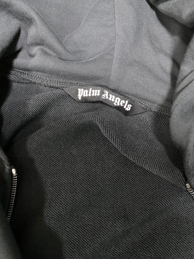 Palm Angels ブラック ジップパーカー