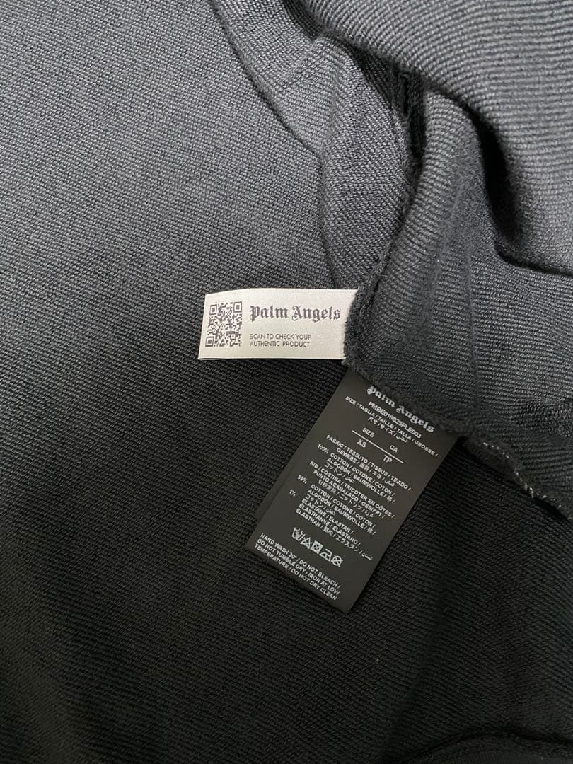 Palm Angels ブラック ジップパーカー