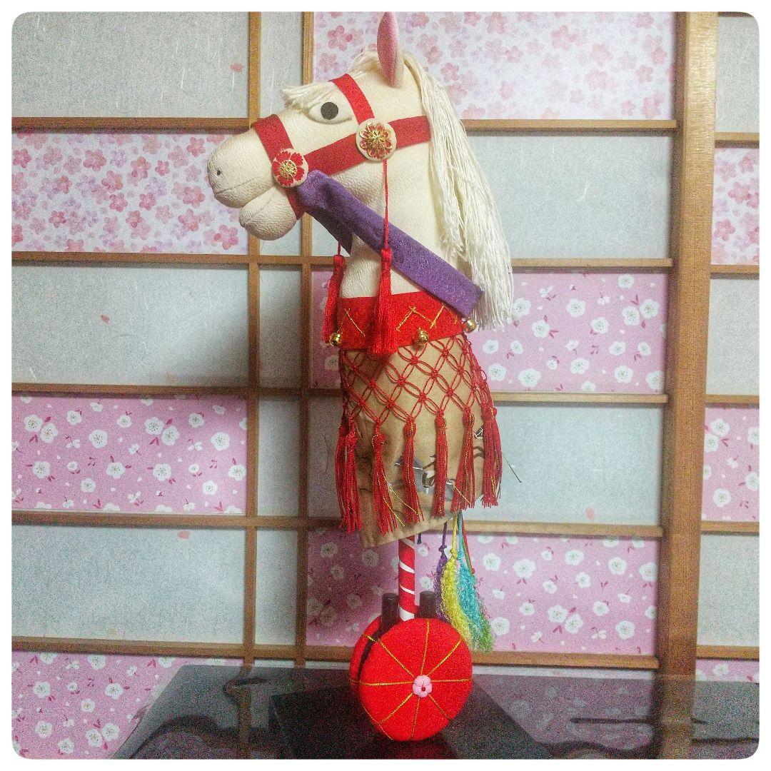 ちりめん細工 春駒