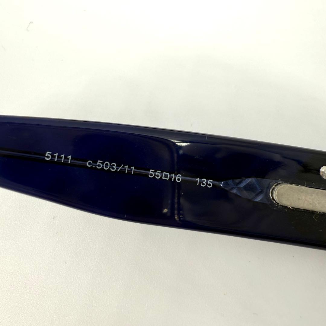 CHANEL サングラス 5111 ココマーク ブラック ブルー カメリア 黒