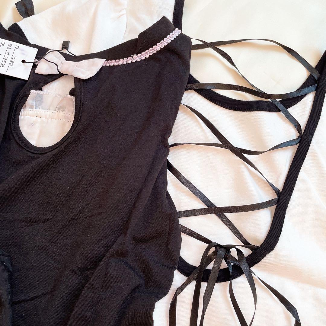 夢展望など ブラック リボン レース 6点まとめ売り 春夏 バラ売り不可 白 黒