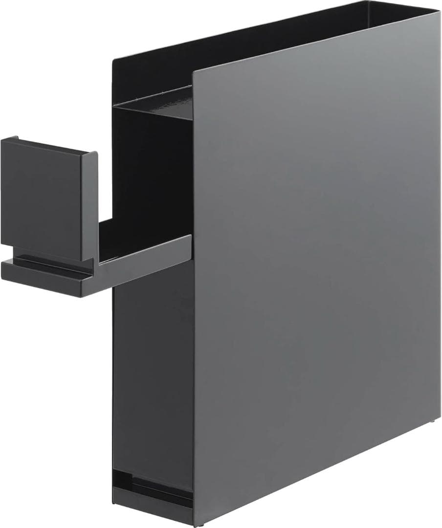 tower 隠せる調味料ラック 2段 引き出し式 山崎実業　黒