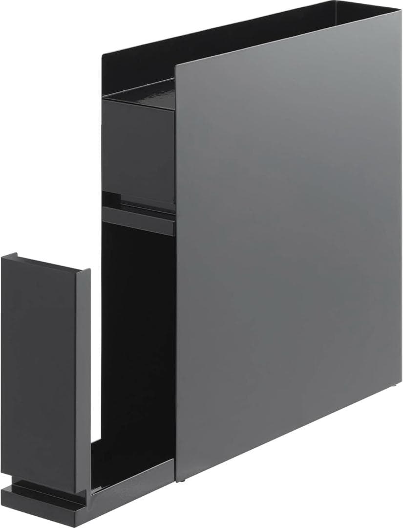 tower 隠せる調味料ラック 2段 引き出し式 山崎実業　黒