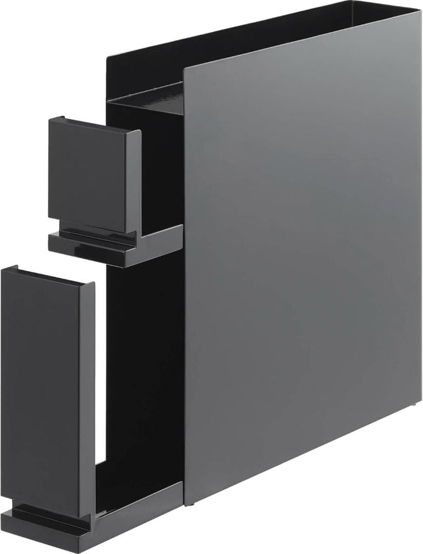 tower 隠せる調味料ラック 2段 引き出し式 山崎実業　黒