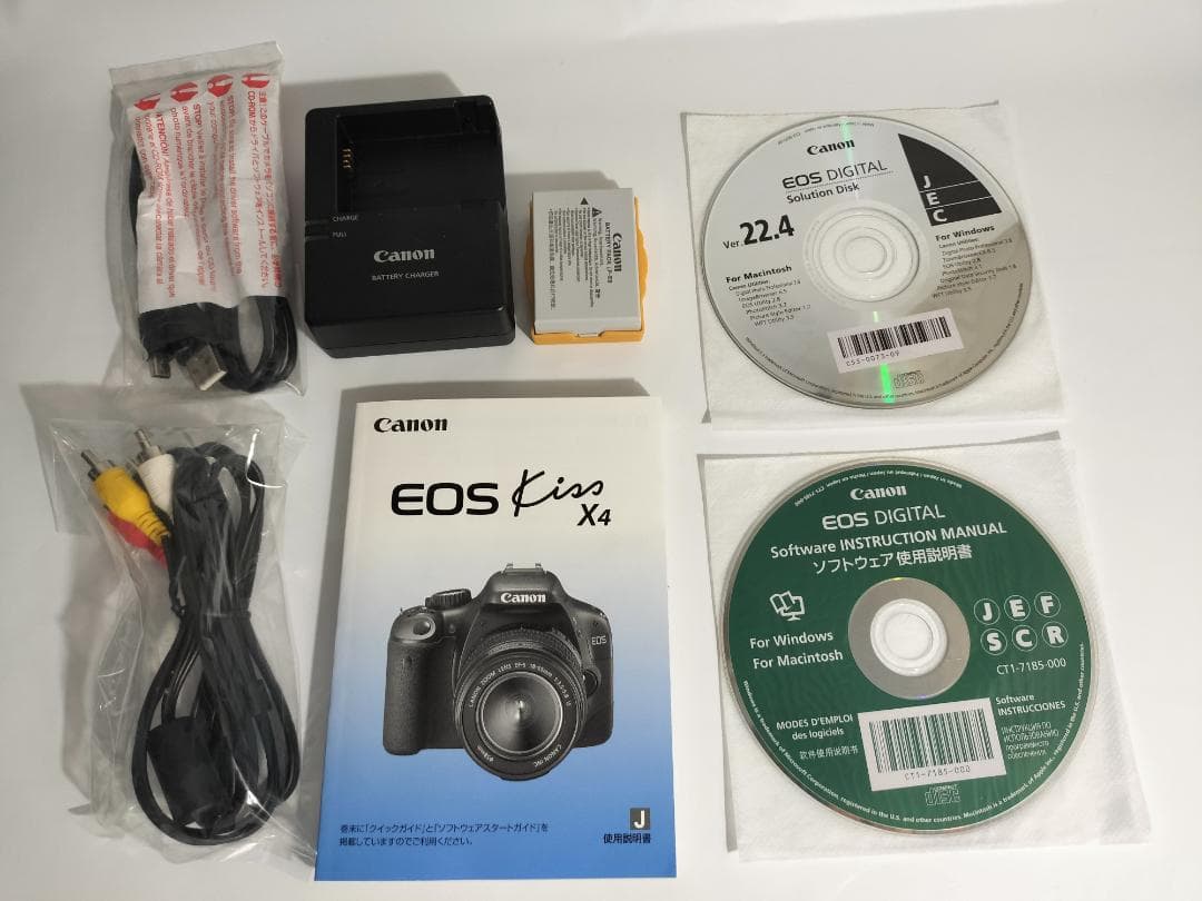 CanonKissX4レンズキット【SD/バッグ付】届いてすぐ使える初心者セット