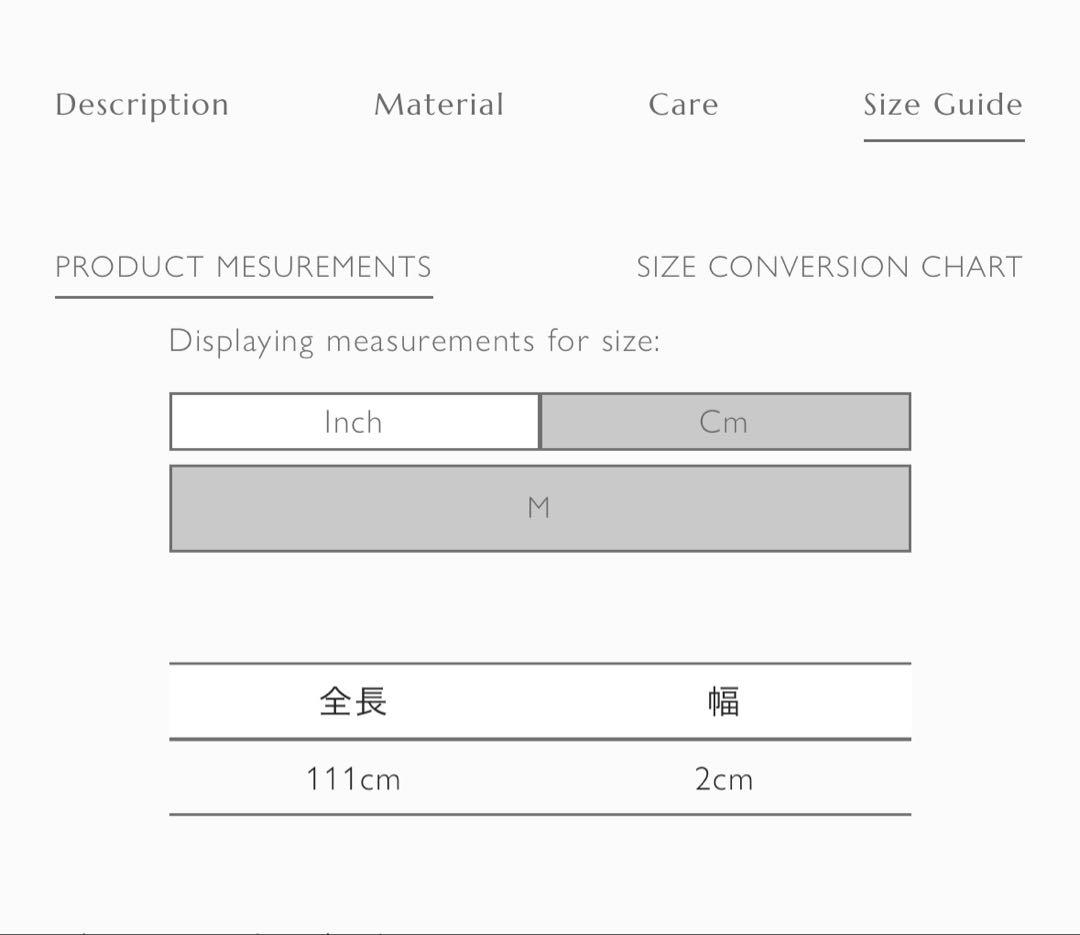 小物 AURALEE LEATHER SLIDE BELT