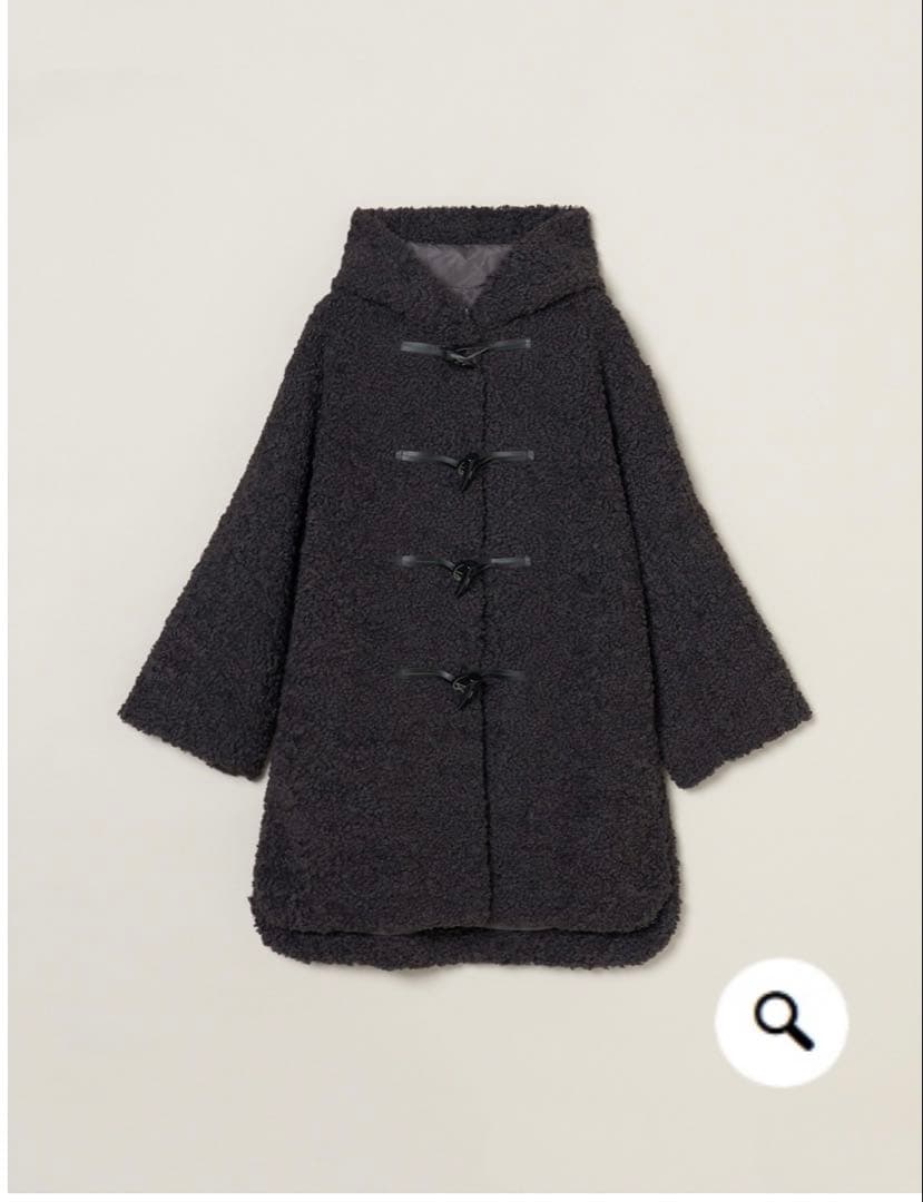 今期スリードッツプードルボアダッフルコート逸見エミリIENAplageセオリー