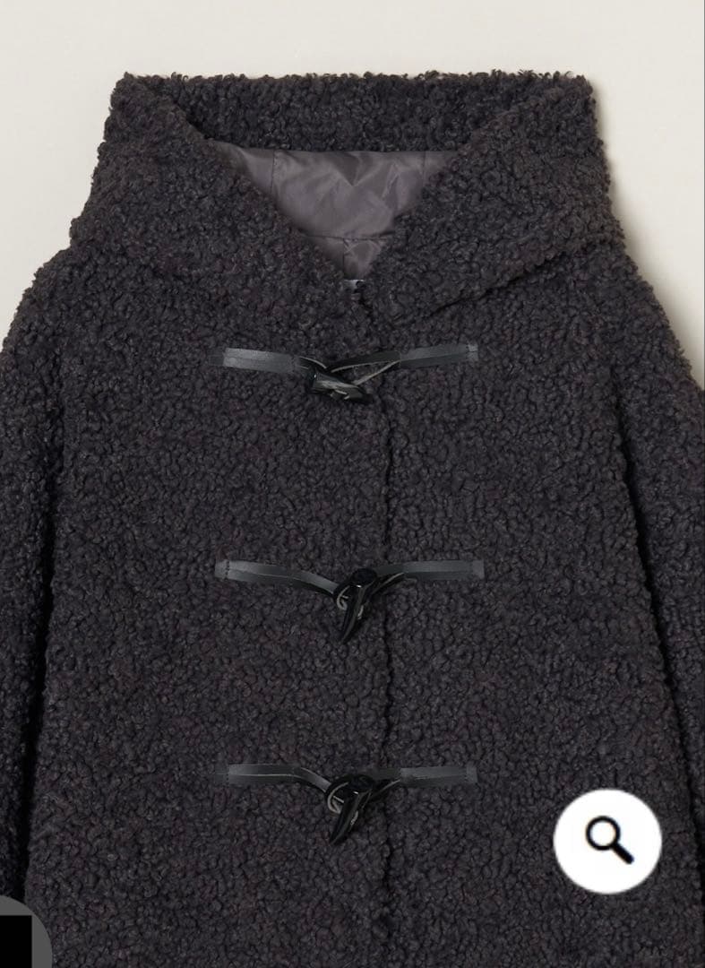 今期スリードッツプードルボアダッフルコート逸見エミリIENAplageセオリー