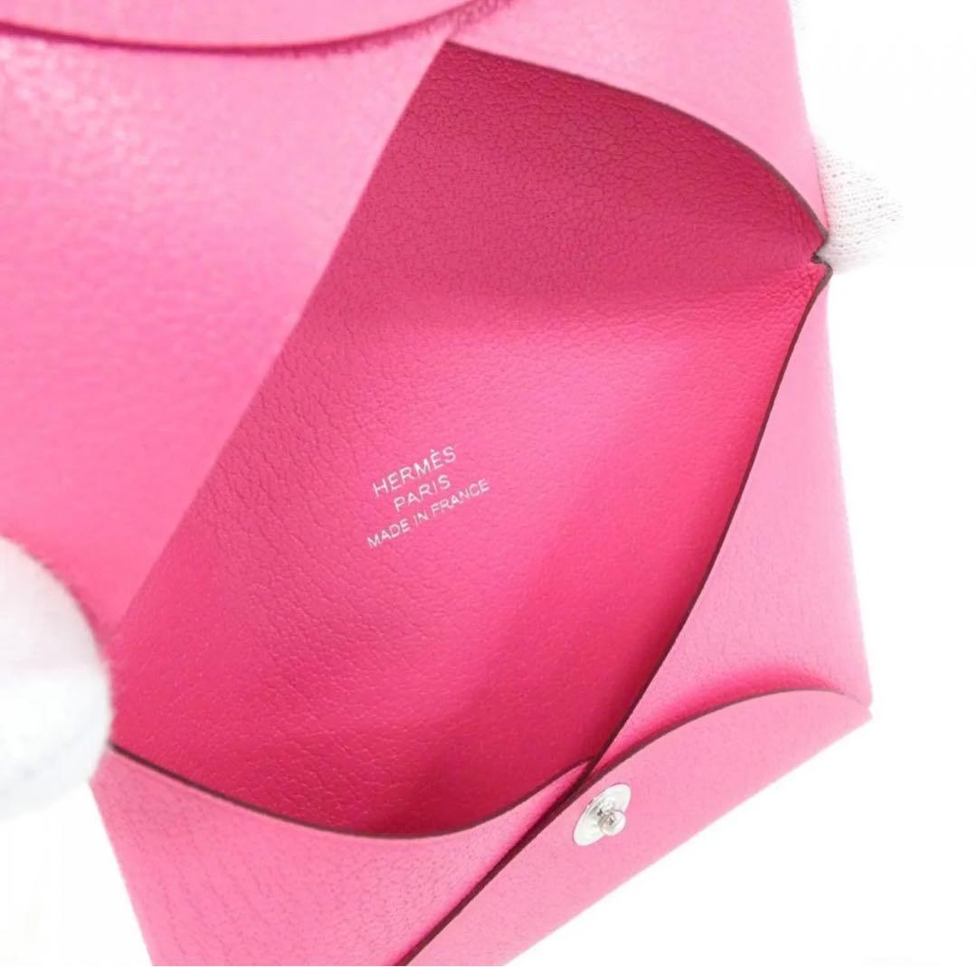 最終値下げ！極美品 箱付き エルメス カルヴィ カードケース