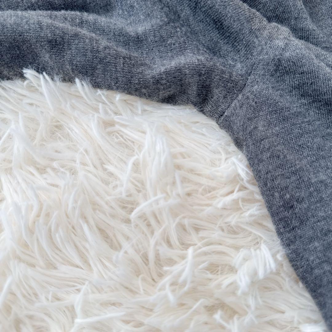 美品　Drawer 18Gクルーネックプルオーバー　カシミヤ　シルク　グレー　２