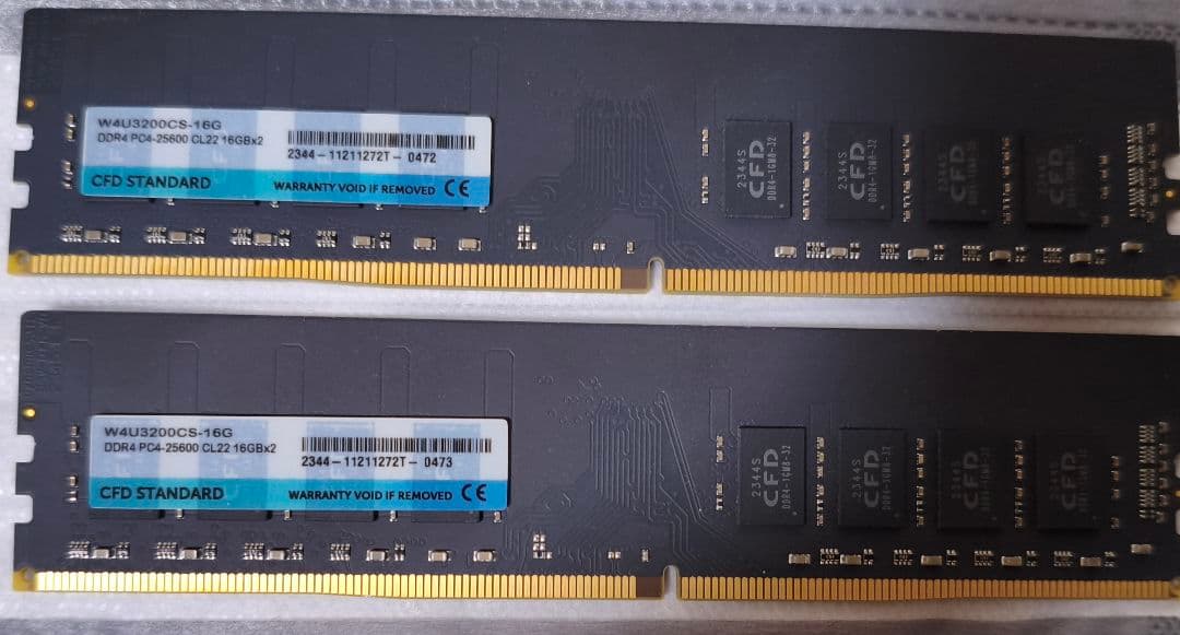 CFD W4U3200C16S-18G 32GB DDR4(16GB×2)