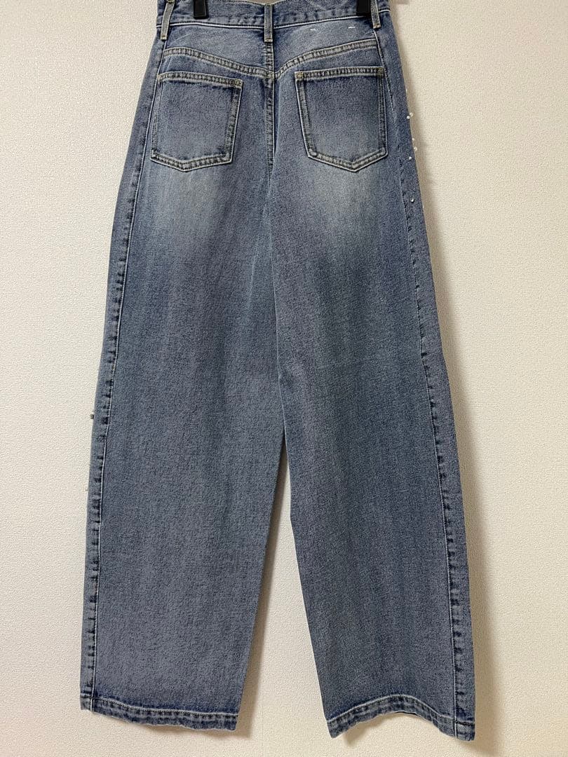 【最終値下げ】FRAY ID ハイウエストビジューデニム 新品未使用