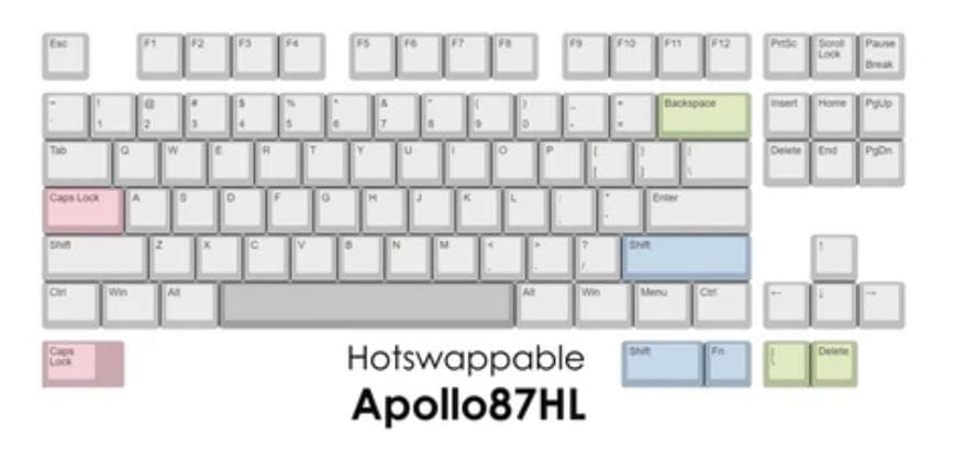 キーボード Geonworks F1-8X V2 WK Silver Gray