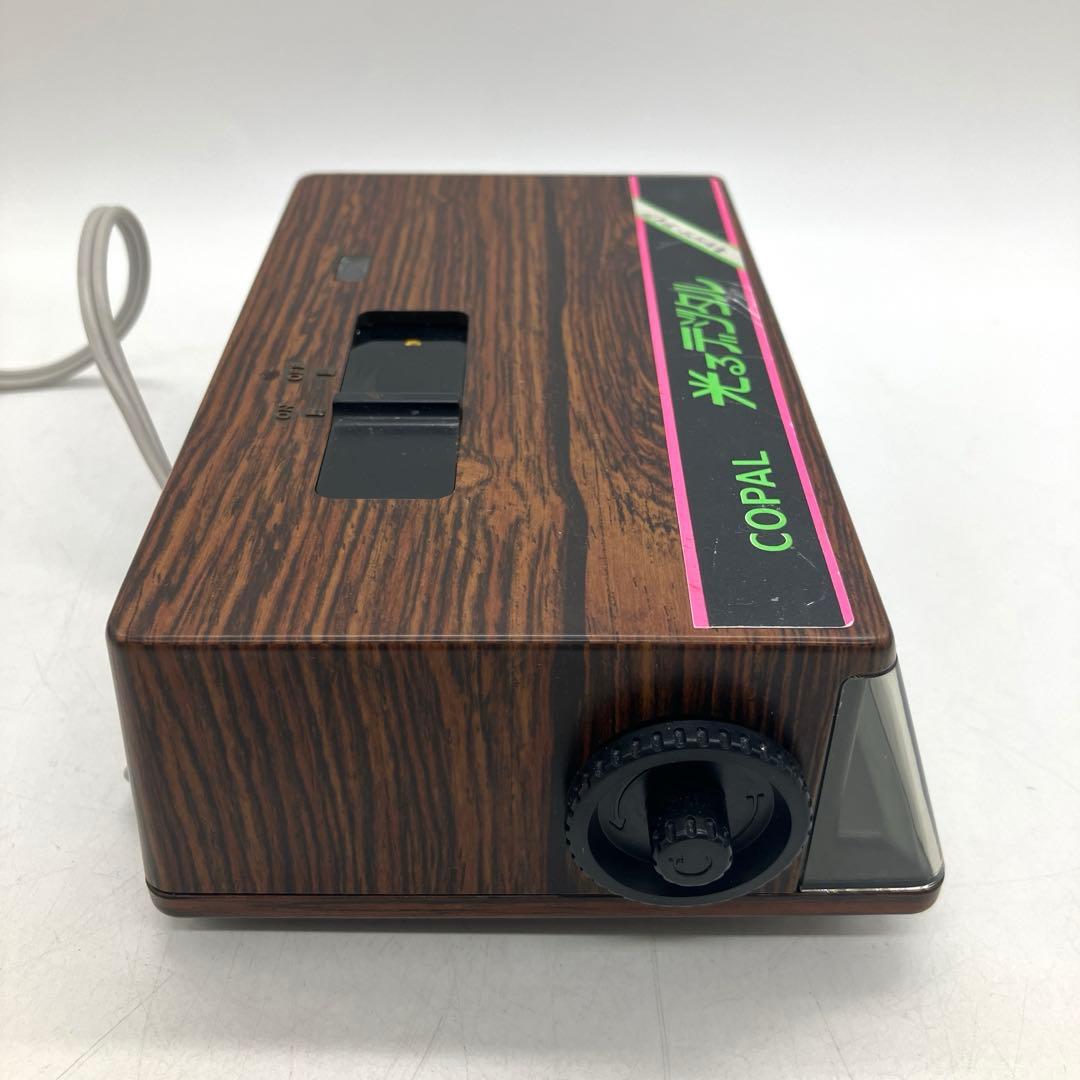 昭和レトロ パタパタ時計 LP-245 コパル COPAL 光るデジタル 木目
