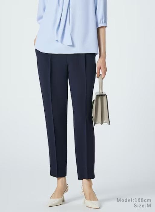 PLST　トリアセブレンドダブルジャケット　テーパードパンツ　ネイビー