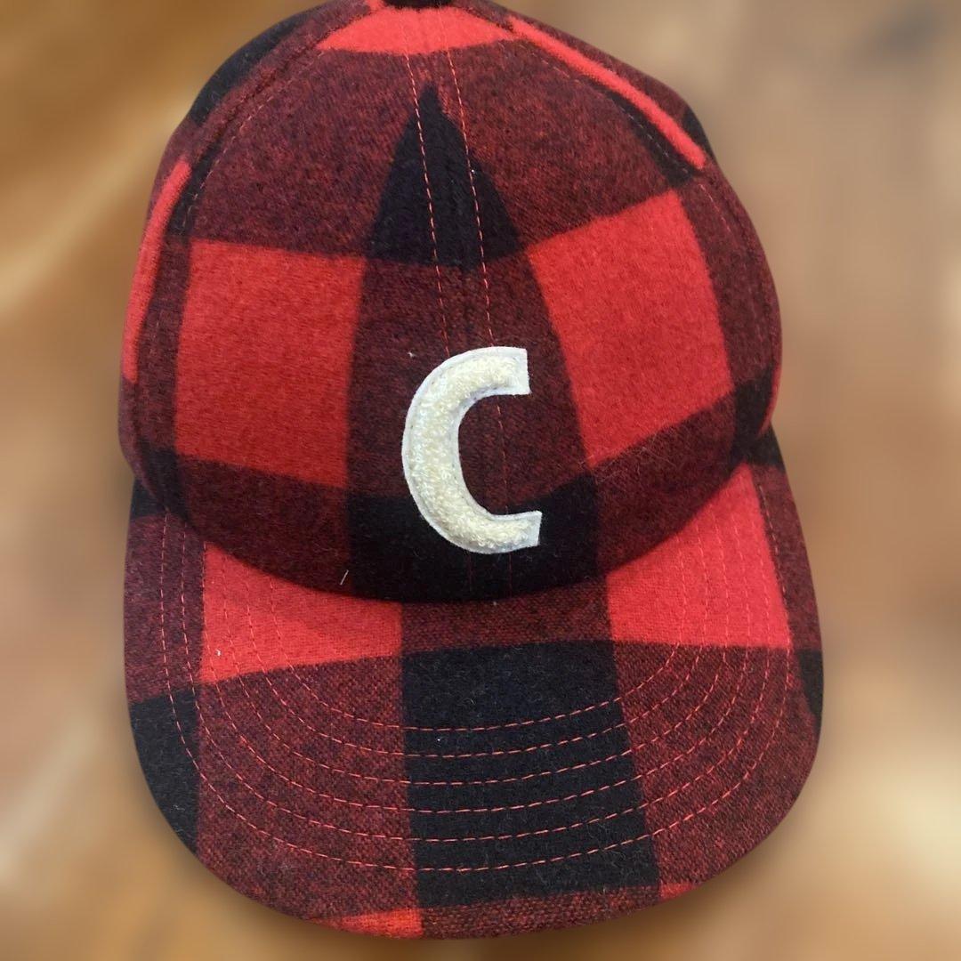 ch!iii 赤と黒のチェック ベースボールキャップ ch!iiibag