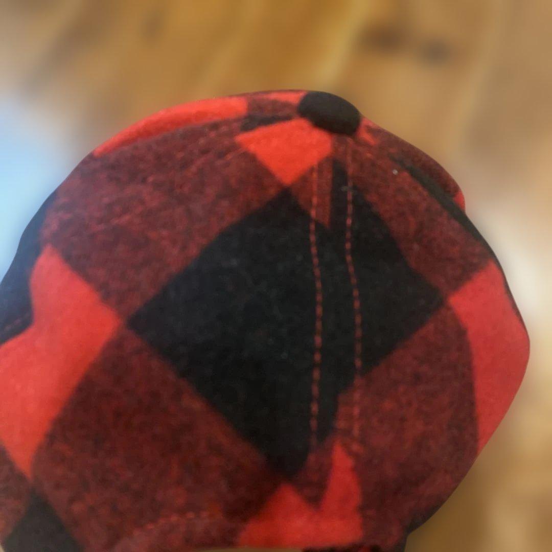 ch!iii 赤と黒のチェック ベースボールキャップ ch!iiibag