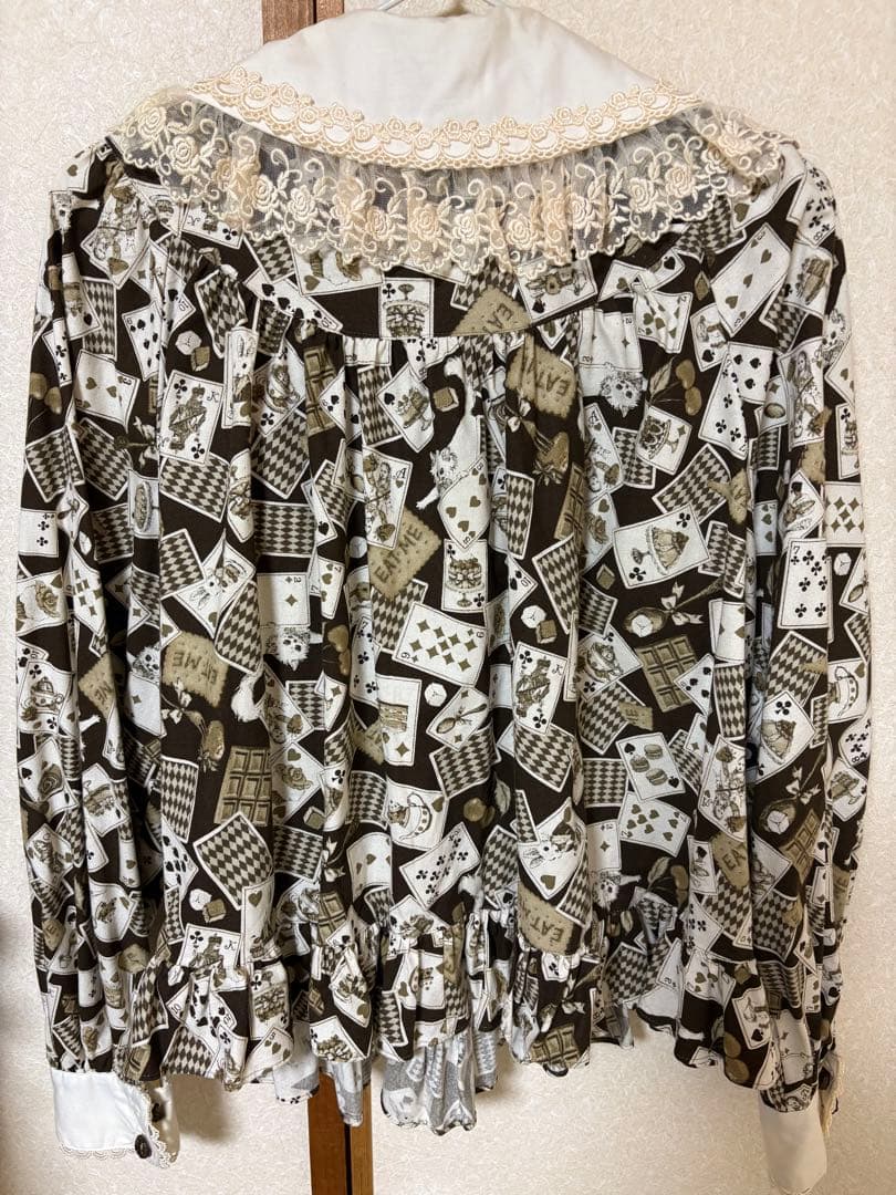 マキシマム　MAXICIMAM トランプ模様 長袖ブラウス サイズ3