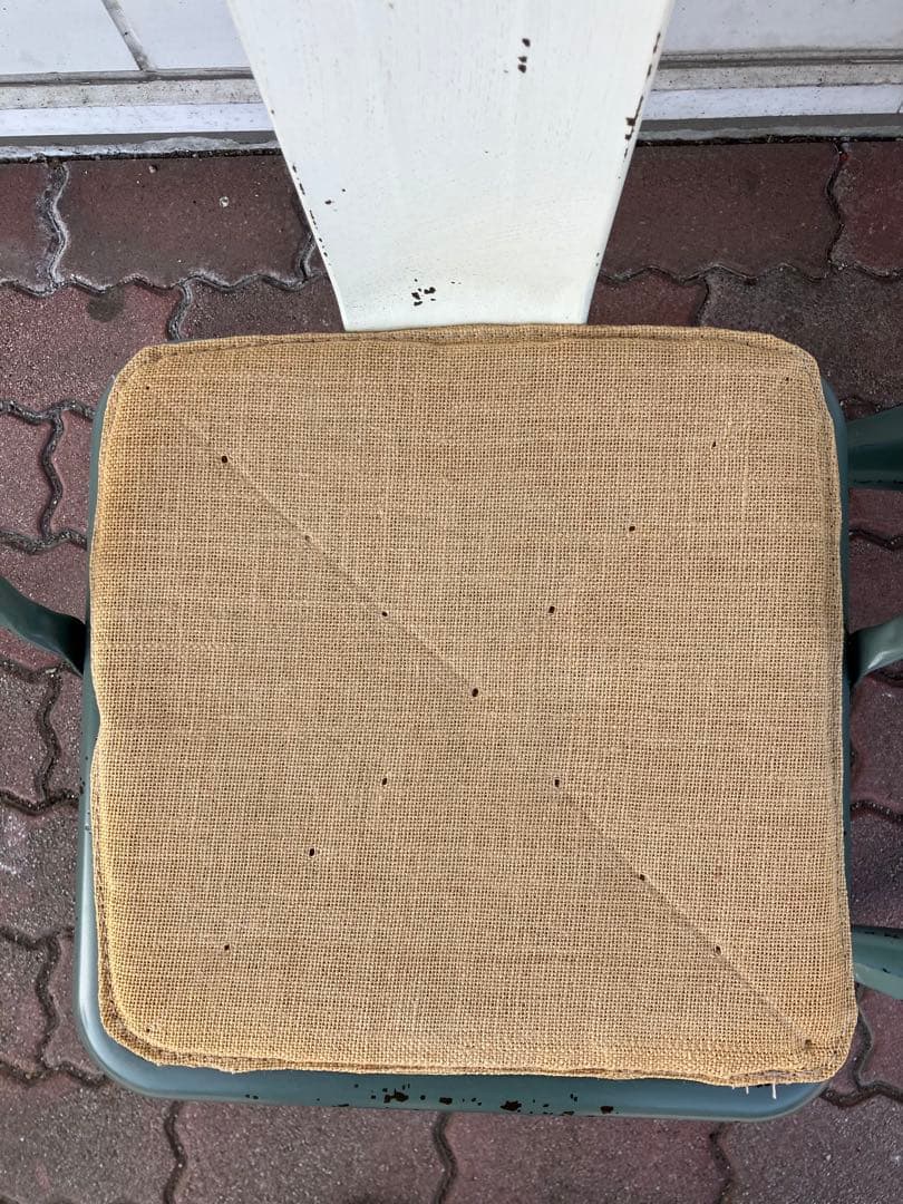 廃番 ノットアンティークス ブリックチェア２脚セット おまけクッション付