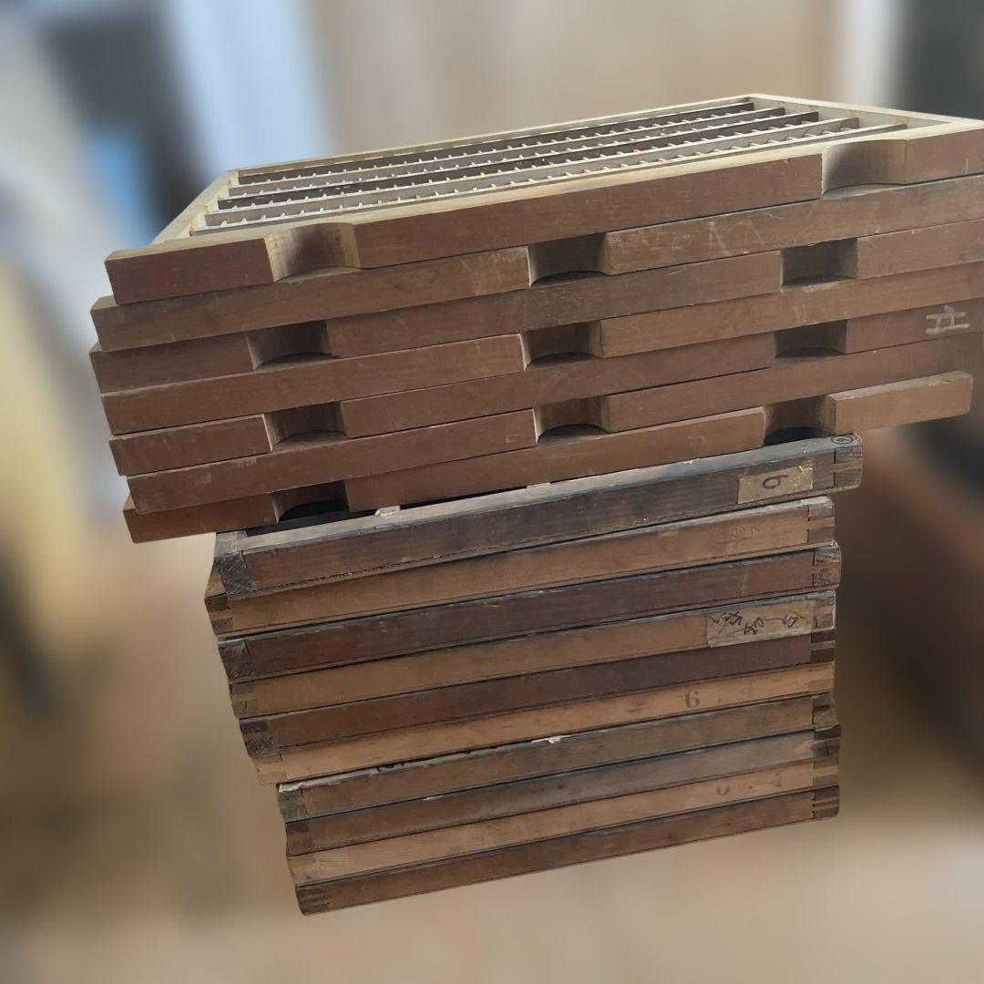 【ゲリラセット】活版印刷所から出た木のもの　色々　50個くらい-4【活版印刷】