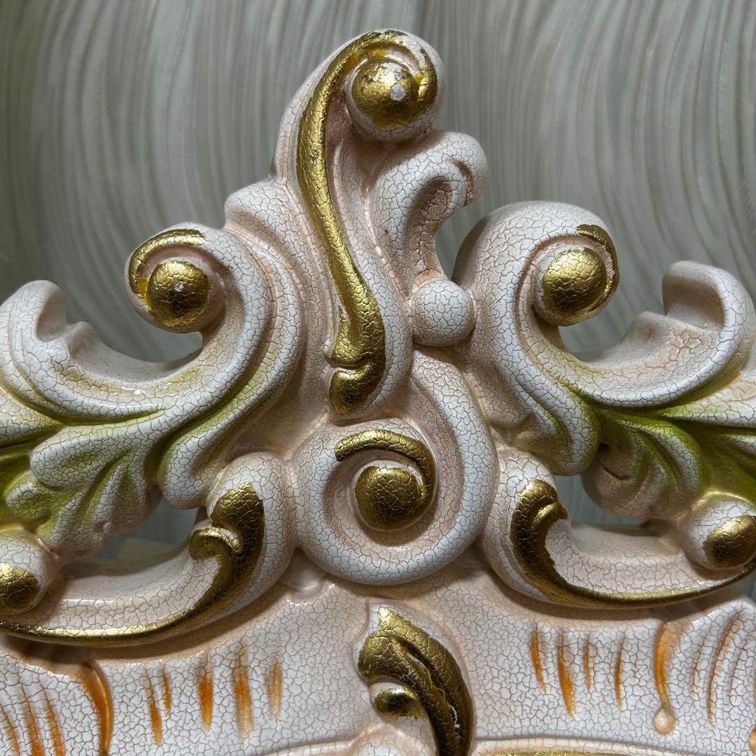 アンティーク ロココ ドレッサー 北欧風 鏡 化粧台 鏡台 ヴィンテージ 宮廷風