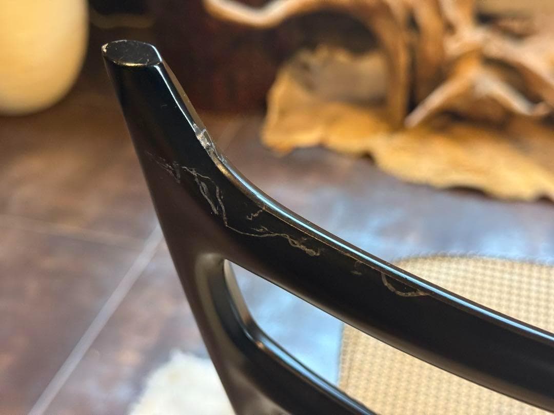 希少　ネオウッド　フランスベッド　チェア　ブラック　モダン　洋風　フランス　nR