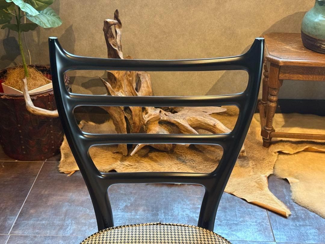 希少　ネオウッド　フランスベッド　チェア　ブラック　モダン　洋風　フランス　nR