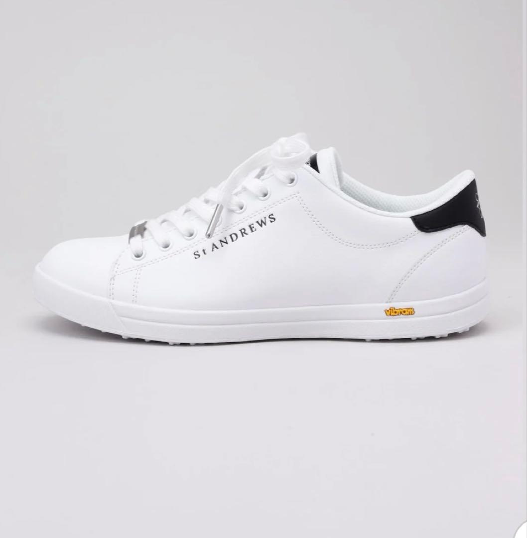 新品　セントアンドリュース スパイクレスシューズ 23.5〜24cm ゴルフ 白