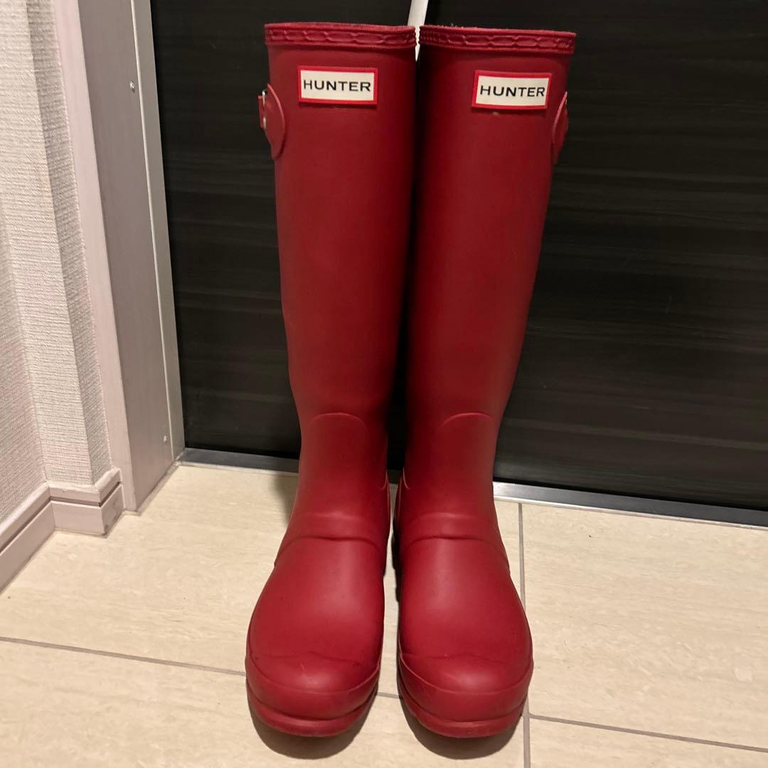 HUNTER ハンターレインブーツ 赤