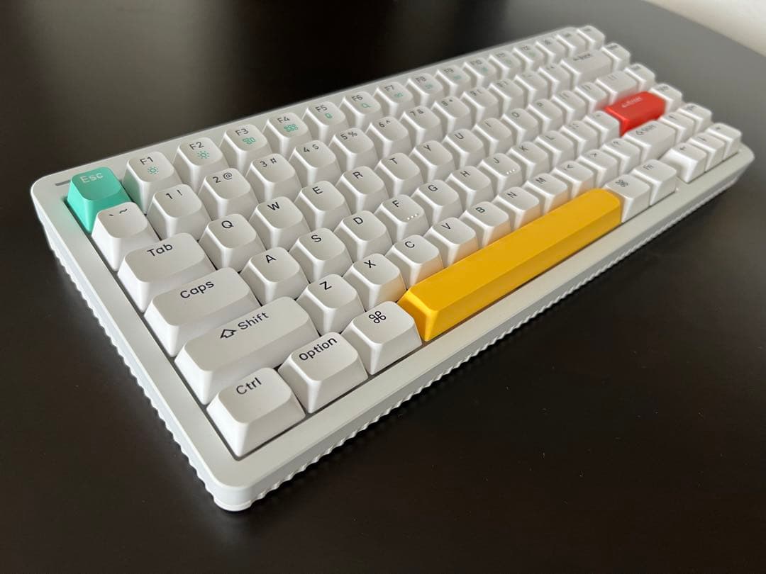 Nuphy Halo75 ワイヤレスメカニカルキーボード ホワイト 赤軸