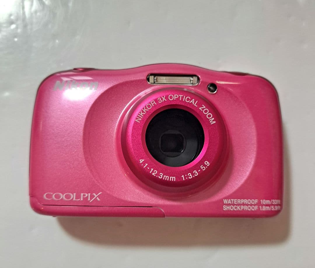 [美品][動作確認済]Nikon COOLPIX W100ピンク デジタルカメラ