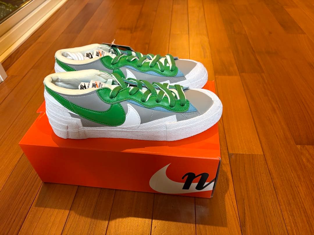 Nike ✖️sacai Blazer Mid グレー/グリーン27.5cm