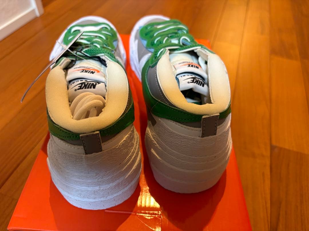 Nike ✖️sacai Blazer Mid グレー/グリーン27.5cm